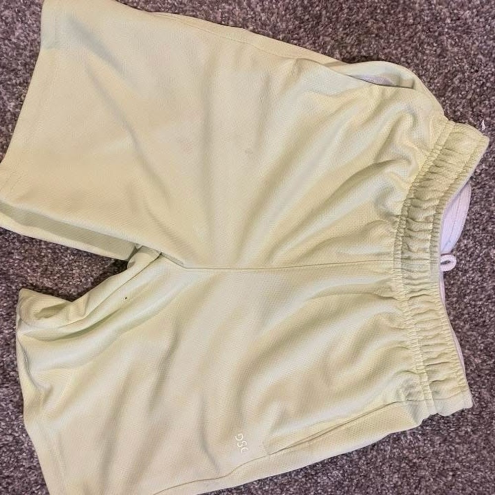DSG Cream Athletic Shorts with Elastic Waistband